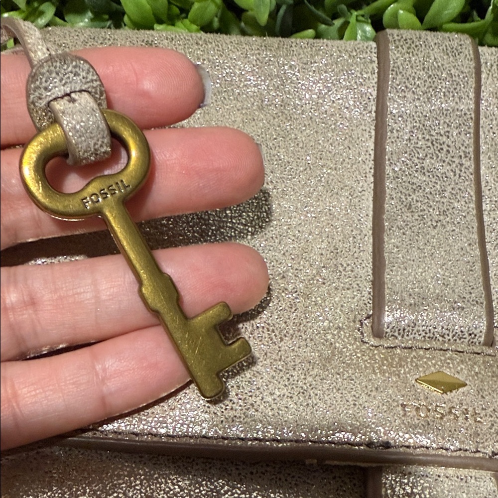 Fossil Elegant Metallic Shoulder Bag - Picture 3 of 11